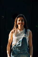 Portrait of a woman on the farm