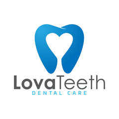 Modern elegant dental logo.