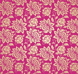 wedding card design, paisley floral pattern , India	