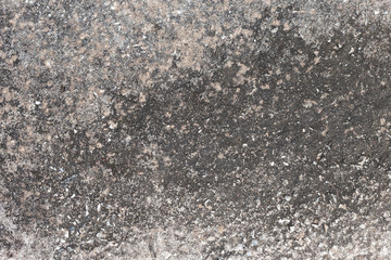 Abstract old dirty dark cement wall background on ground texture.