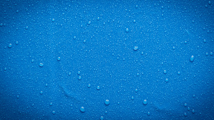 water drops blue background