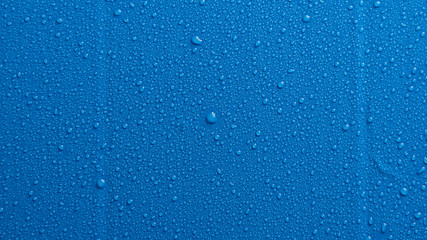 water drops blue background