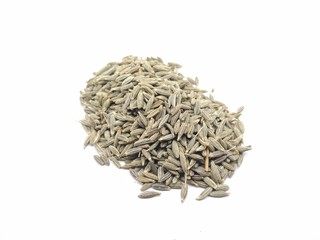 A picture of cumin on a white background