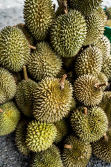 Naklejka na ściany i meble Durian is know as king of fruit in Asia