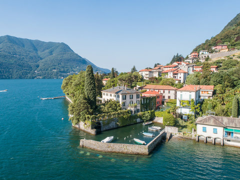 Lake of Como, house of George Clooney. Laglio (Italy) 
