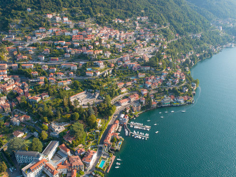Village of Moltrasio, lake of Como in Italy. Holidays in Europe