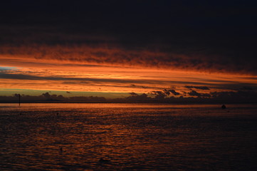 Coucher de soleil à Haapiti