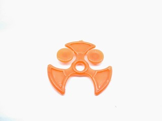 A picture of plastic spinner on a white background