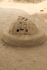 Voodoo statue in benin, africa