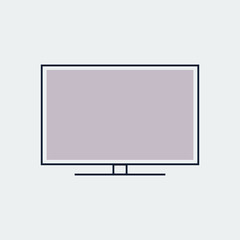 Monitor icon, Smart TV.Vector Illustration