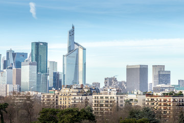 Fototapeta na wymiar Paris, France: buildings skyline of La Defense, Paris