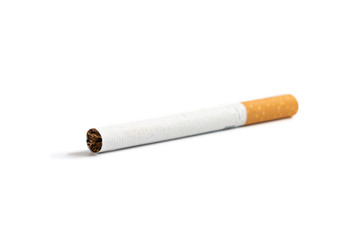 Cigarette on the white background