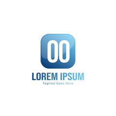 Obraz premium Initial OO logo template with modern frame. Minimalist OO letter logo vector illustration