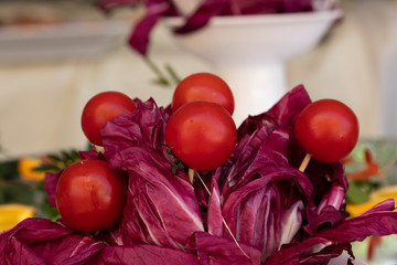 fresh tomato scomposition fresh tomato salad in white bowlalad in white bowl