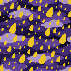 Whimsical Raindrop Pattern