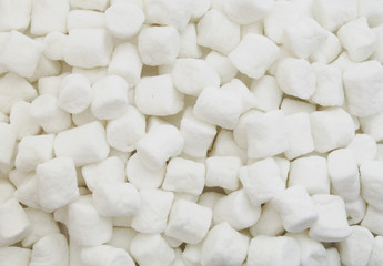 Fototapeta na wymiar White marshmallows background