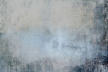 Old distressed blue grungy wall background or texture