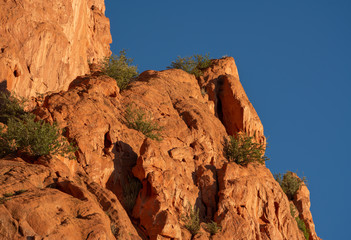 Sandstone rock formations in Colorado