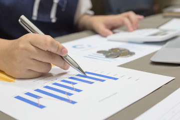 The accountant has checked the financial accounts of new investors who come to try to play business...