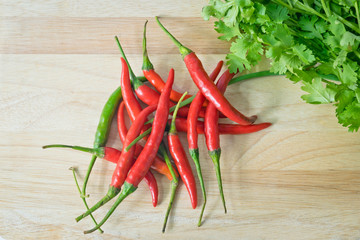 Vegetables Thai food concept background.