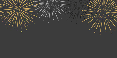 fireworks celebration background with copy space vector illustration EPS10