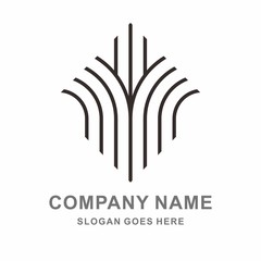 Geometric Square Circle Arrow Business Company Stock Vector Logo Design Template