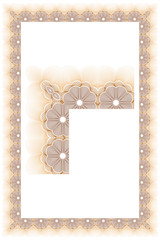 Vector frame for diploma or certificate. Template. Vector illustration.