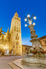 Fototapeta premium Giralda in the city of Seville in Andalusia, Spain.