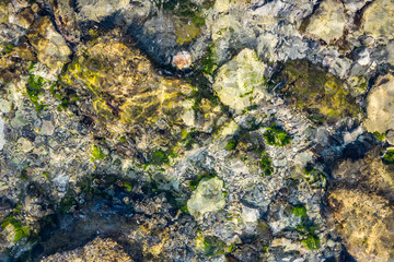 Rocky stones in the sea
