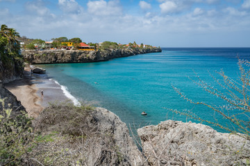   Westpunt Cliffs Views around the small Caribbean island of Curacao