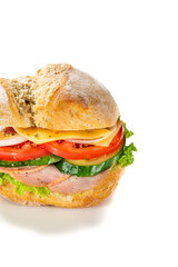 Tasty sandwich with vegetables