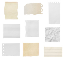 white paper ripped message torn