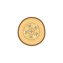 Element of kitchen crockery or tableware flat vector illustration isolated.