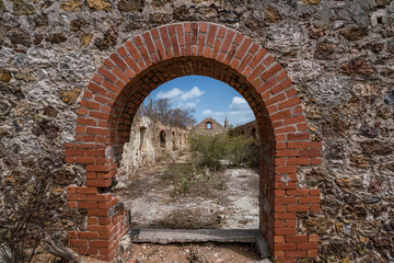 Old Landhouse building on the Caribbean island of Curacao