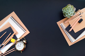 Set old diaries business black beige. Accessories