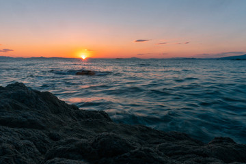 beauty summer sunset at the sea