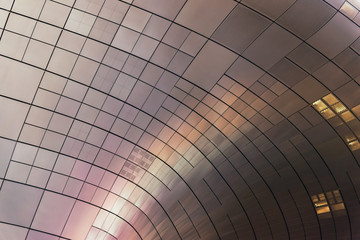 Obraz premium Abstract Lines Art Background with shiny surface.