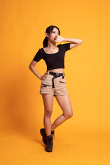 Full body of beautiful young asian woman