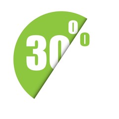 Discount round. Market special offer discount. Vector illustration.