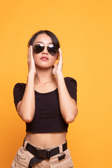 Portrait of beautiful young Asian woman