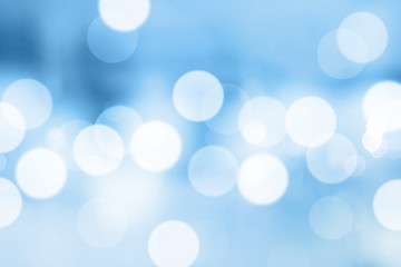 Blue gradient background or bokeh abstract design for wallpaper