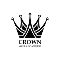 Creative Crown Concept Logo Design Template