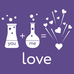 You and me and our chemistry of love.