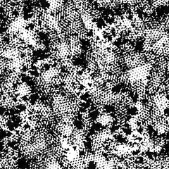 Grunge background black and white seamless. Abstract crack texture.