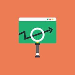  SEO flat design concept. Vector illustrations 