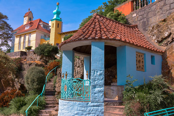 Portmeirion village color&eacute; Pays de Galles