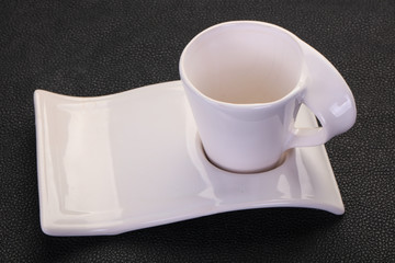 Empty ceramic cup