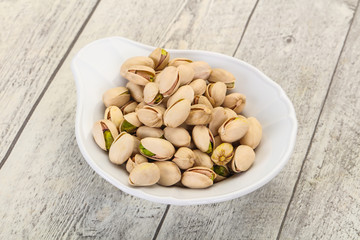 Pistachio nuts heap