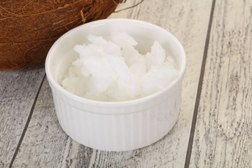 Dietary Coconut oil in the bowl