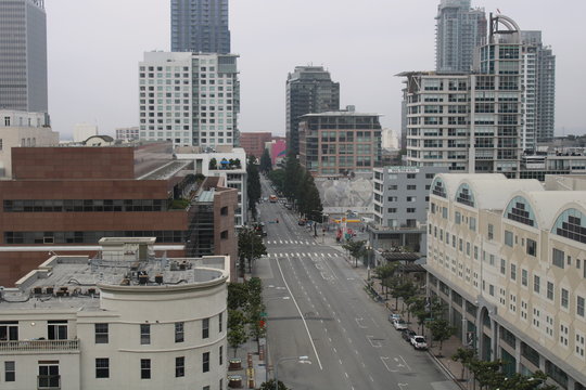 view of the city